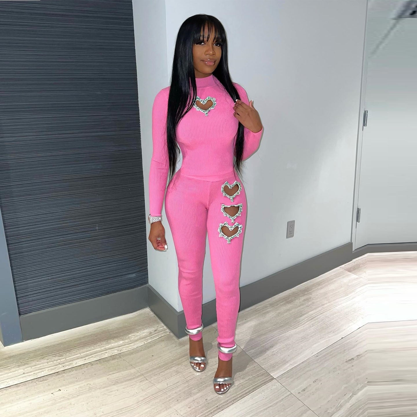 💖 The Sweetheart Set – Beaded Two-Piece Luxe Edition