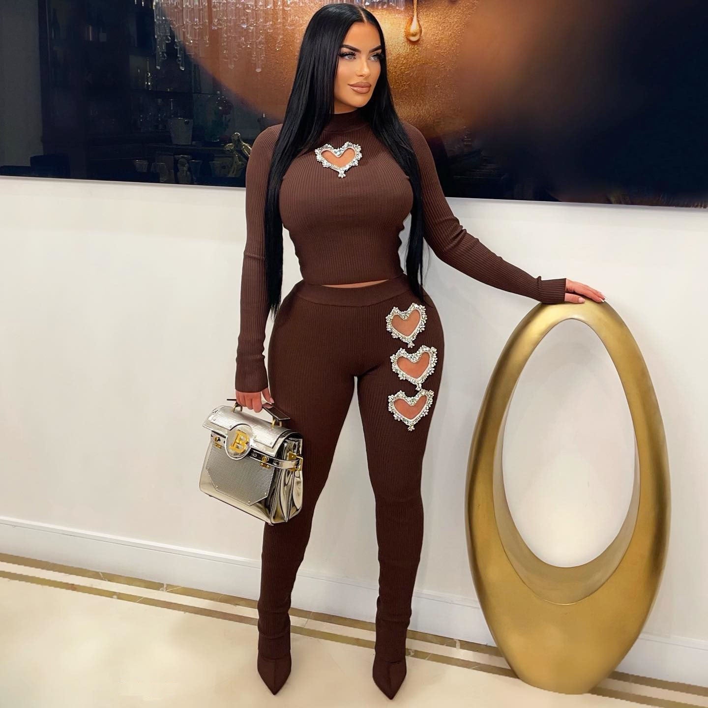 💖 The Sweetheart Set – Beaded Two-Piece Luxe Edition