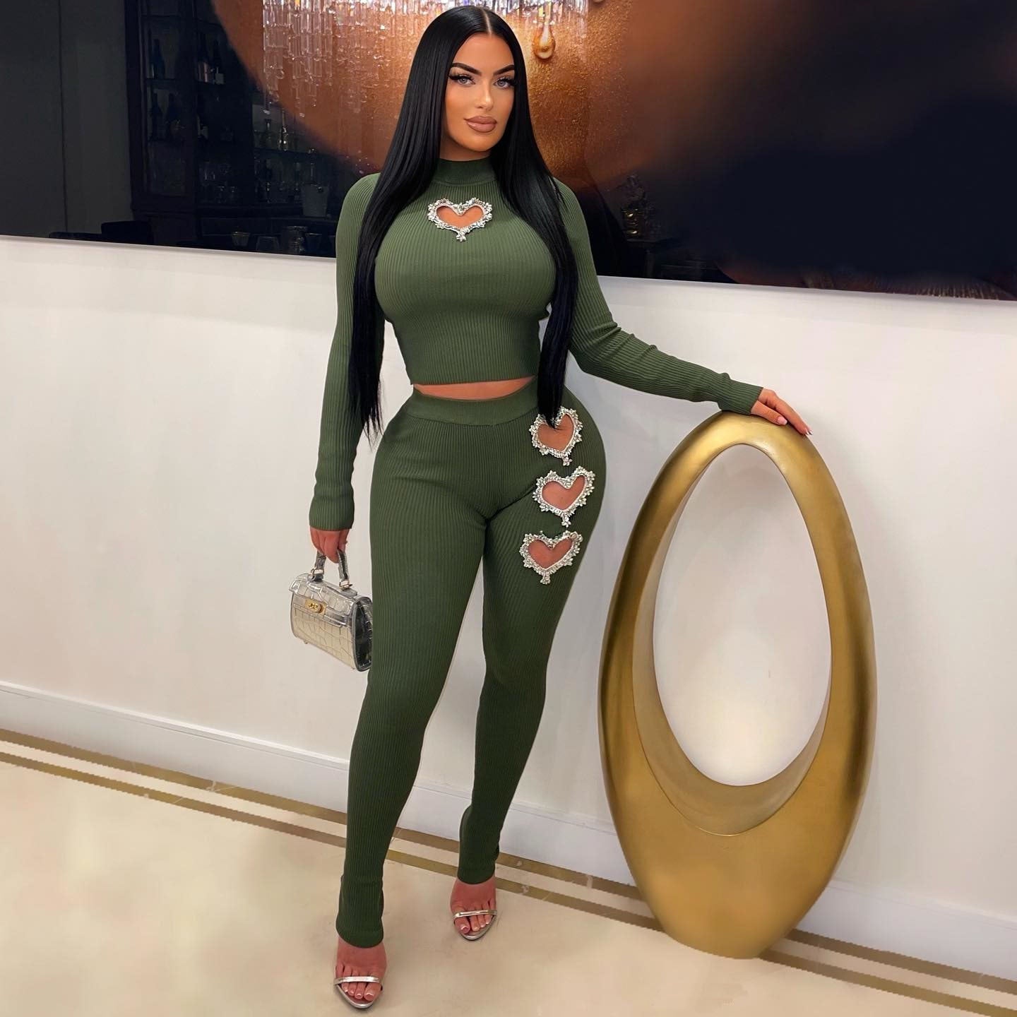 💖 The Sweetheart Set – Beaded Two-Piece Luxe Edition