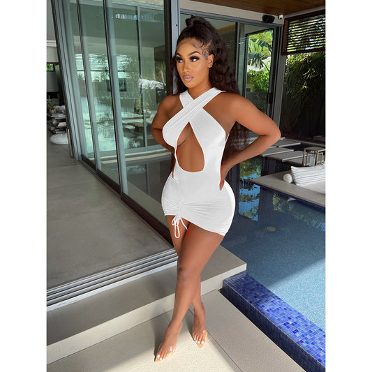 White Heat Strapless Bodycon Dress – VIP Nightclub Fit