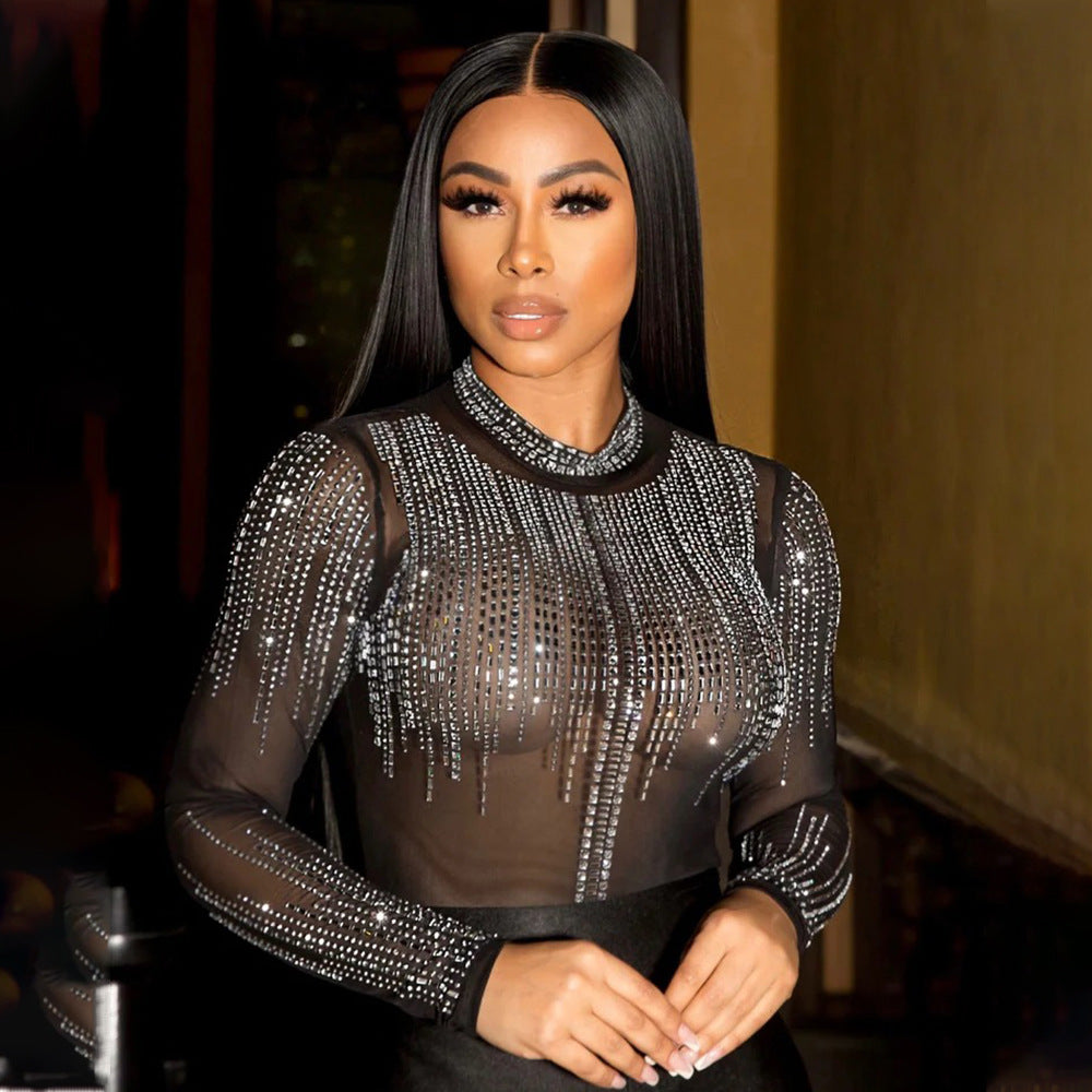 Diamond Hour Beaded Jumpsuit