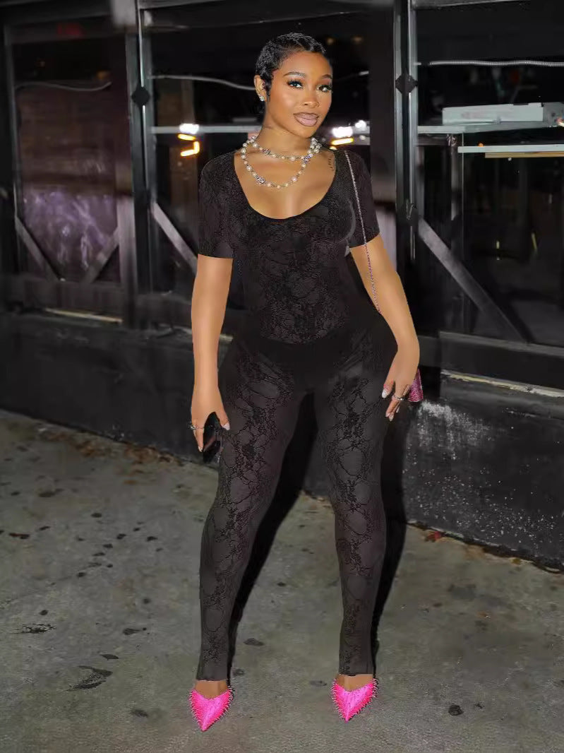 Midnight Muse Lace Jumpsuit