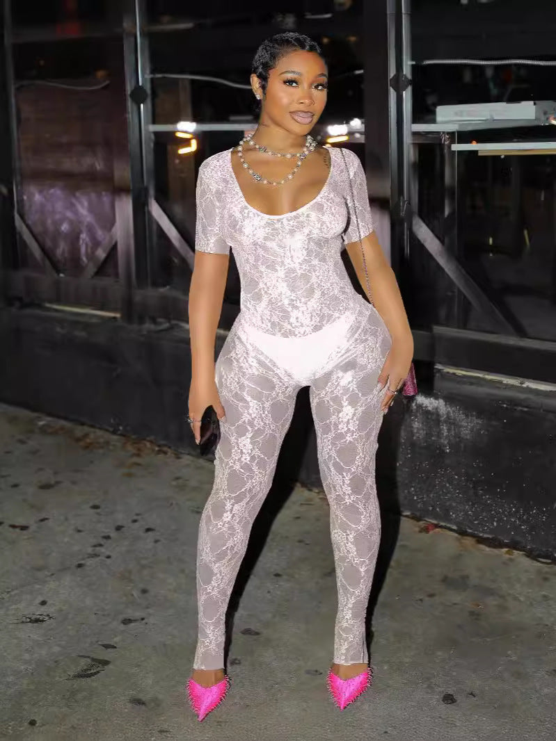 Midnight Muse Lace Jumpsuit