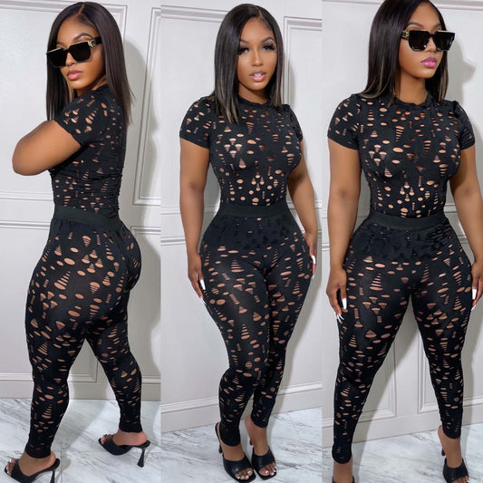 Ripped & Refined Two-Piece Set