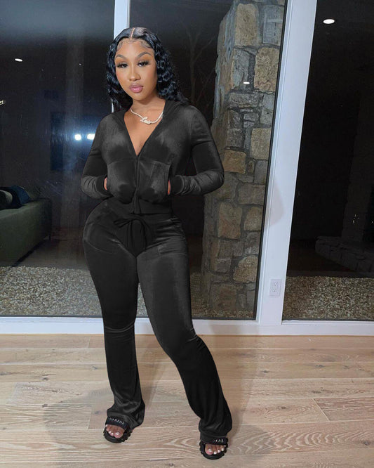 Velvet Royalty Tracksuit Set