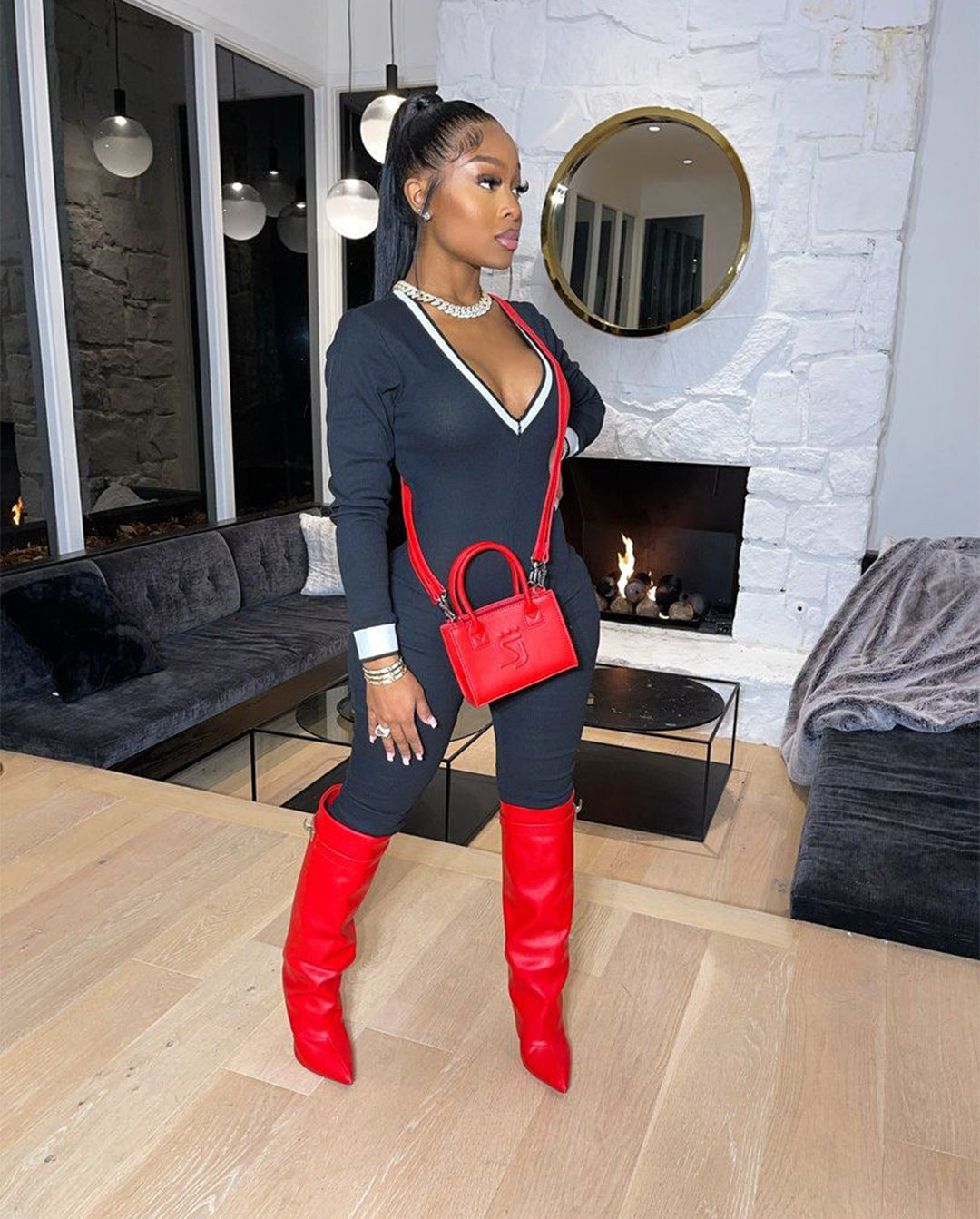 Power Moves Patchwork Jumpsuit