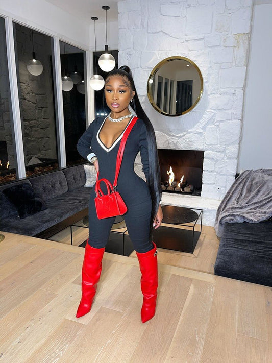 Power Moves Patchwork Jumpsuit