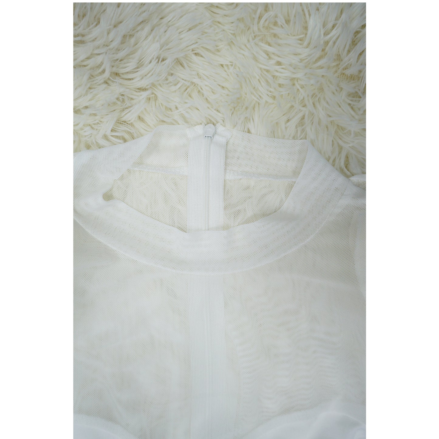 "Sultry Allure" Mesh Patchwork Slim Waist Dress