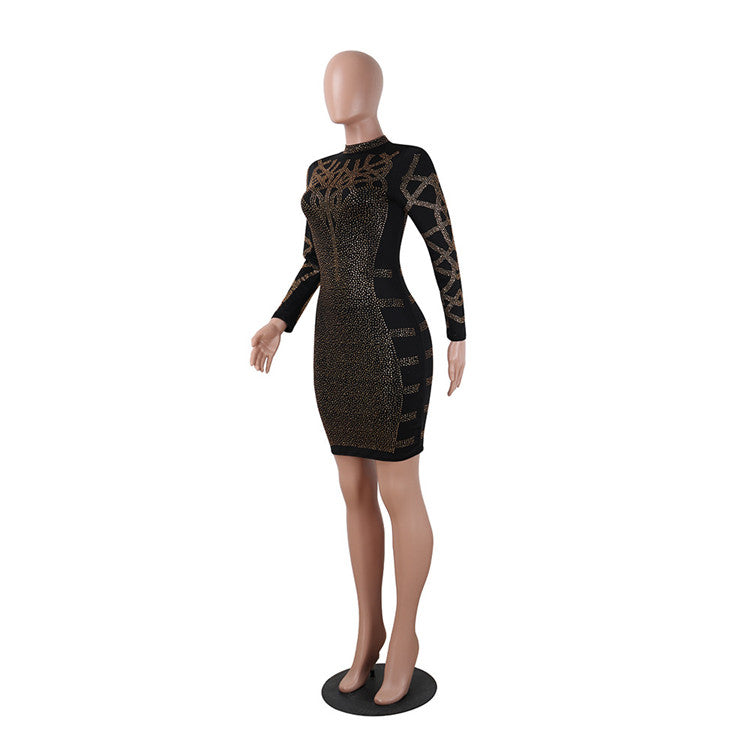 "Diamonds & Drama" Rhinestone Party Dress