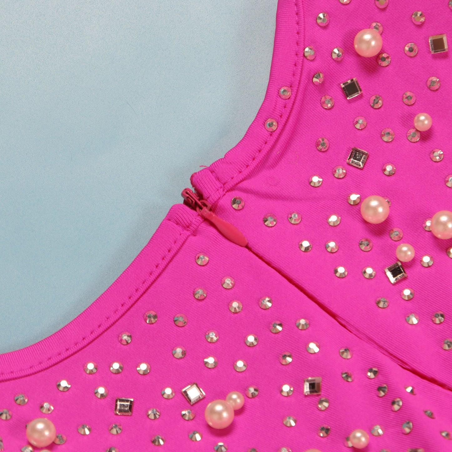 Beaded Bodycon Long Sleeve Dress – Luxe Party Statement