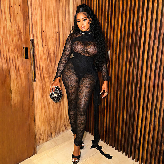 After Dark Mesh Jumpsuit