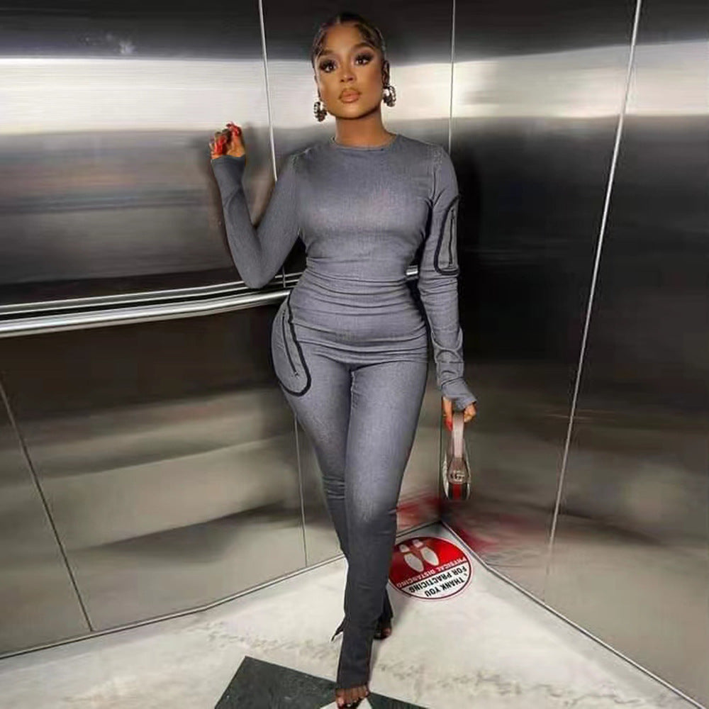 The Luxe Sculpt Denim Jumpsuit