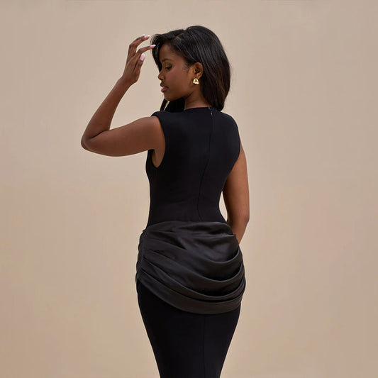 The Mirage | Sleeveless Pleated Bodycon Dress