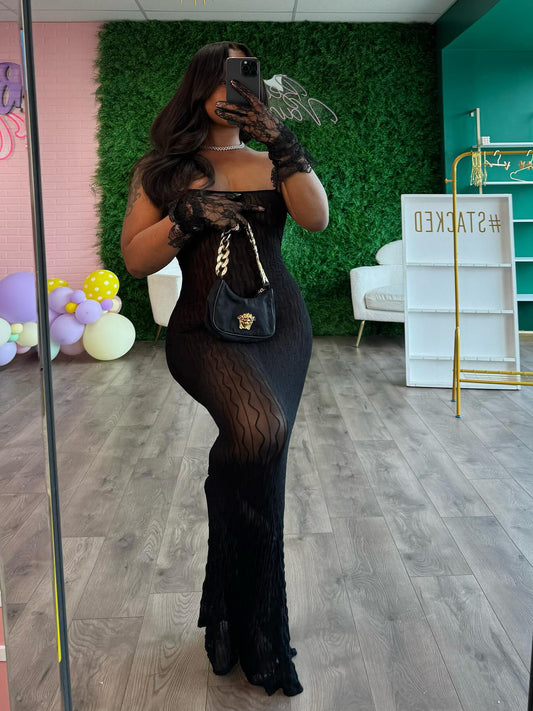 Eclipse Sheer Strap Maxi Dress