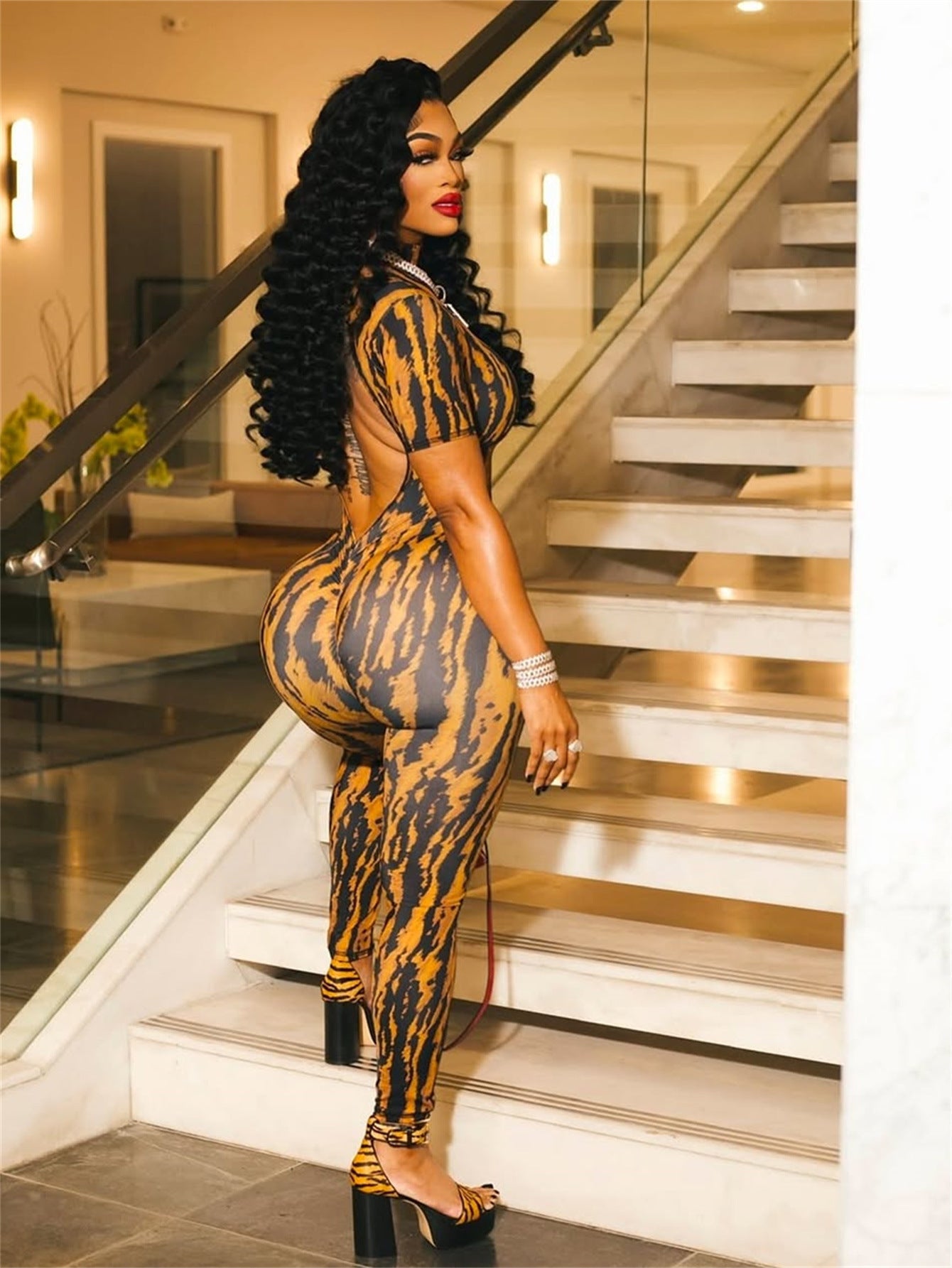 High Society Striped Jumpsuit