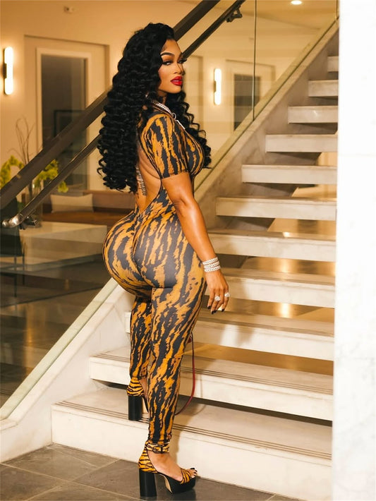 High Society Striped Jumpsuit