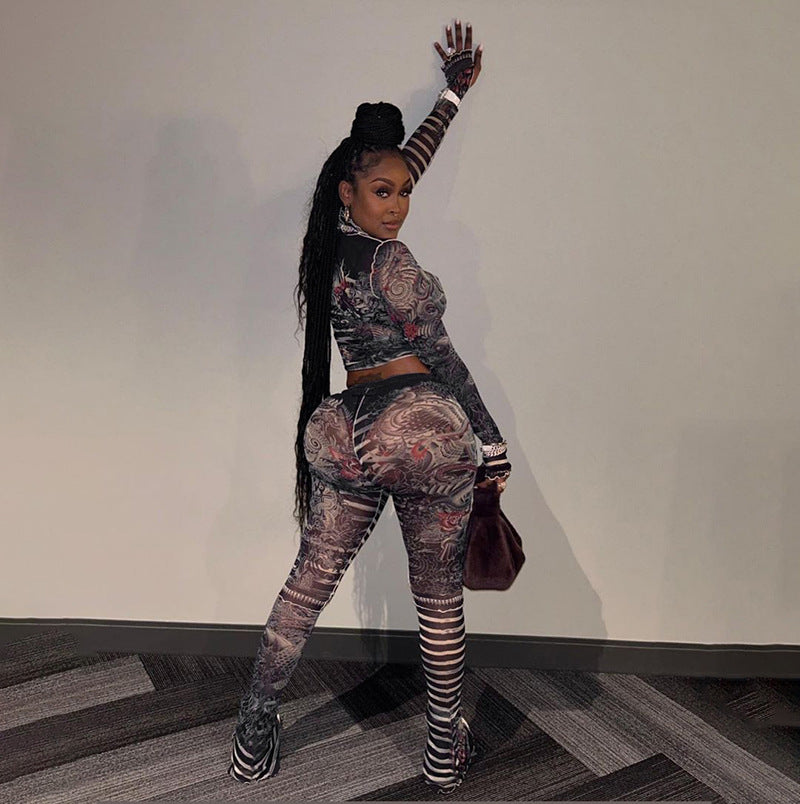 Mesh Mirage Two-Piece Set