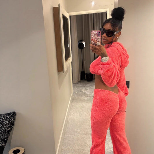 Pretty Plush Two-Piece Set