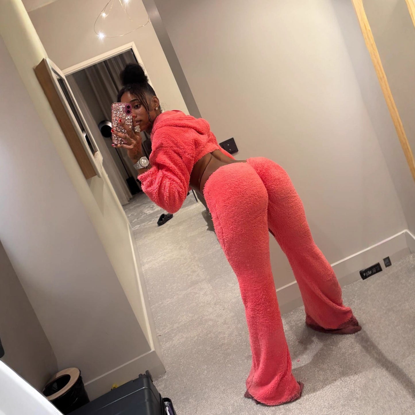 Pretty Plush Two-Piece Set