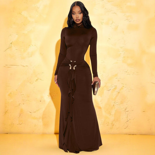 The Midnight Ribbon Elegance Gown