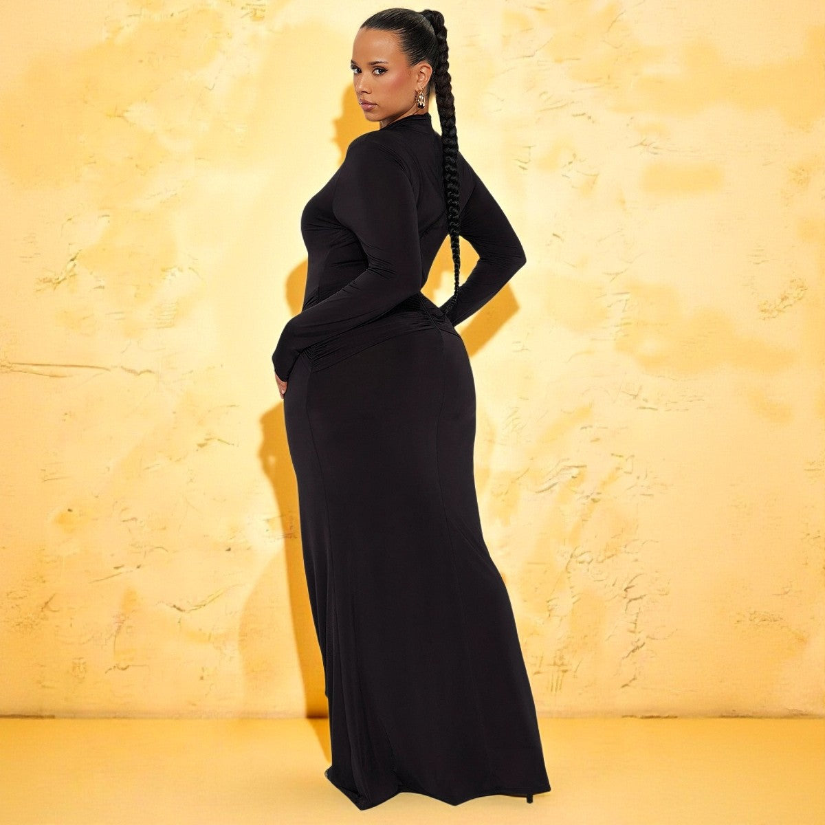 The Midnight Ribbon Elegance Gown