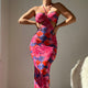 "Tropical Temptation" Halter Neck Beach Dress