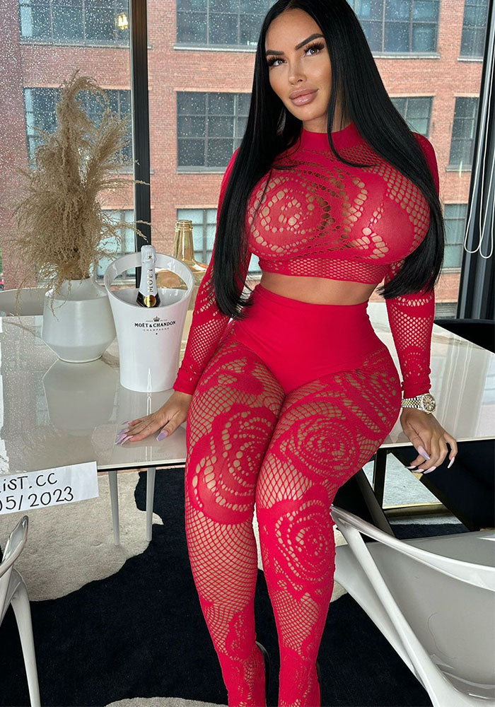 Mesh Temptation Set – Sheer Two-Piece Statement Fit