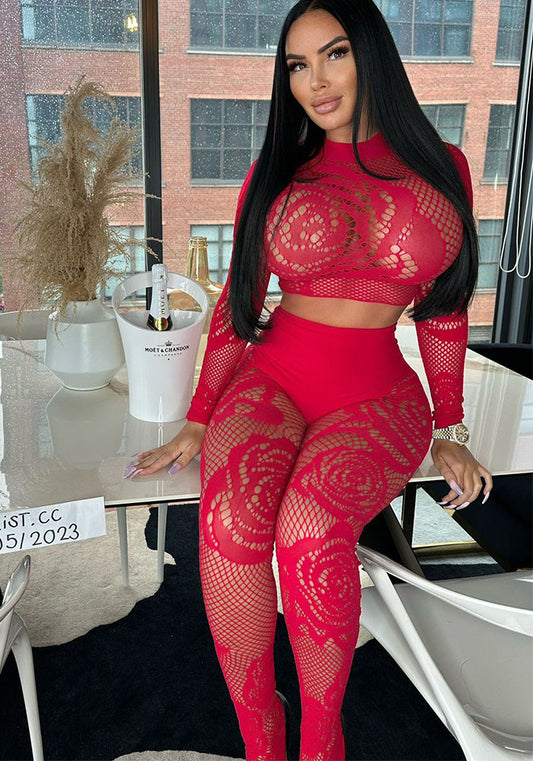 Mesh Temptation Set – Sheer Two-Piece Statement Fit