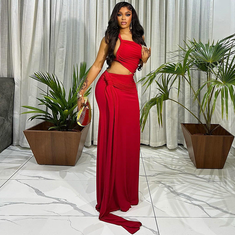 The “Golden Hour” One-Shoulder Bodycon Dress