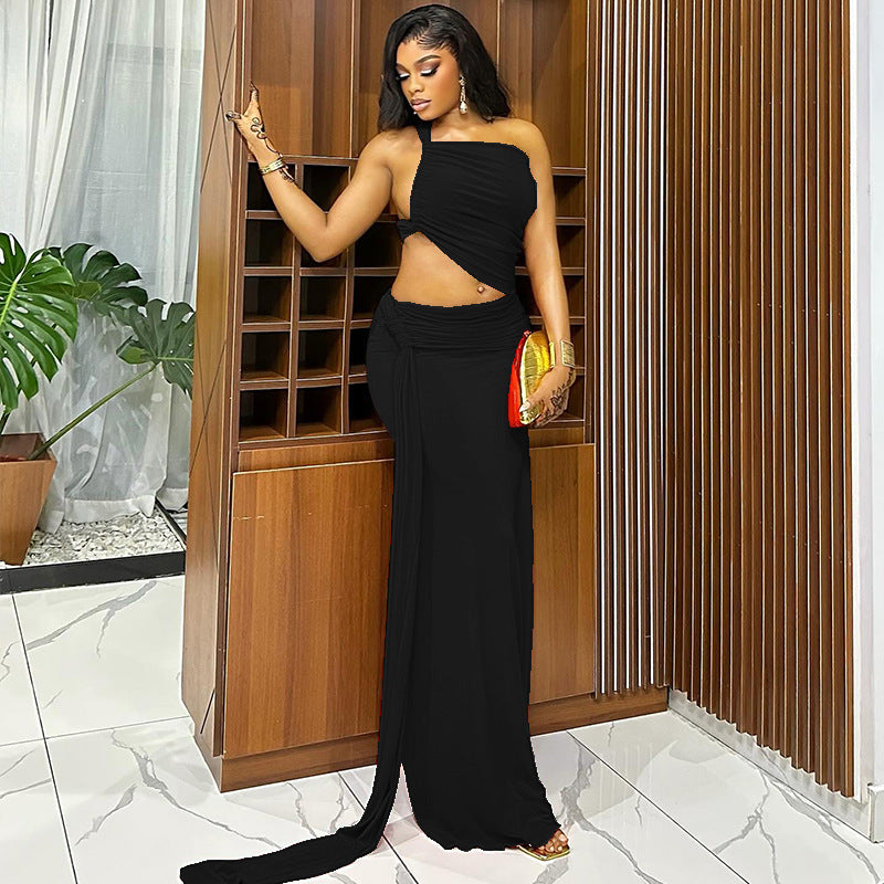 The “Golden Hour” One-Shoulder Bodycon Dress