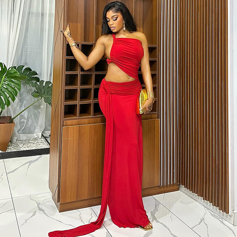 The “Golden Hour” One-Shoulder Bodycon Dress