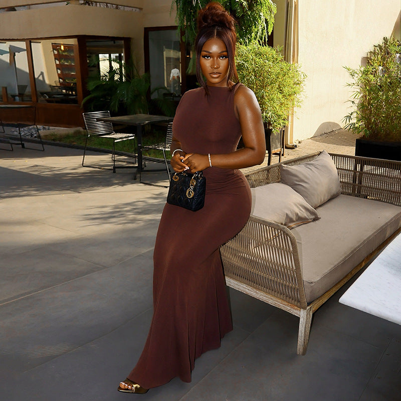 The Command | High Neck Sleeveless Bodycon Dress