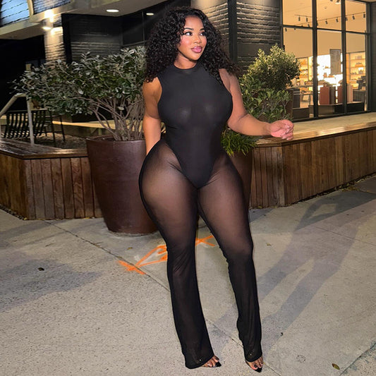 Midnight Muse Mesh Jumpsuit