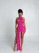 The Lace Allure Ribbon Bodycon Dress