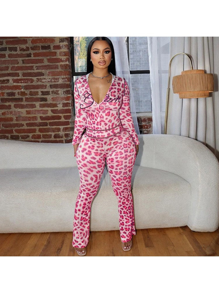 The Wild Contrast Luxe Two-Piece Set